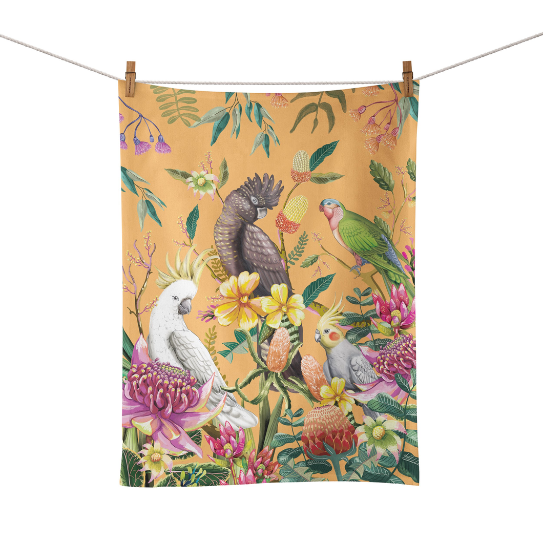 La La Land Floral Paradiso Tea Towel
