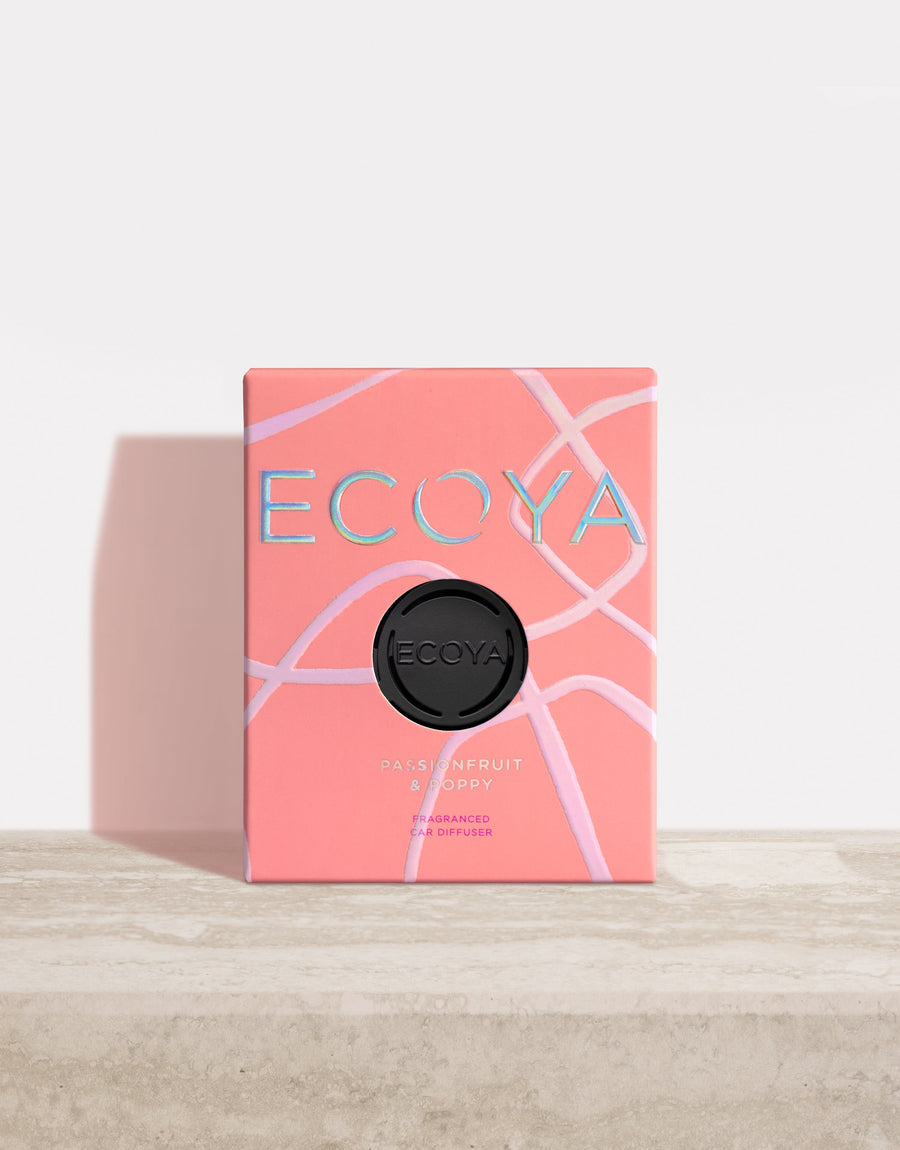 Ecoya Limited Edition Passionfruit & Poppy Car Diffuser