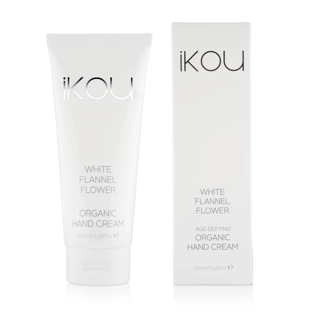 IKOU White Flannel Flower Organic Hand Cream