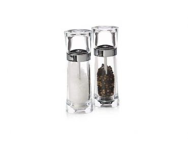 Click Acrylic Salt & Pepper Mill Set 18cm