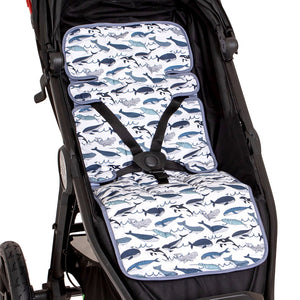 All4Ella - Pram Liner - Reversible - Whales