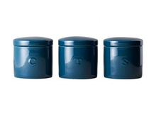Load image into Gallery viewer, Epicurious Canister 600ml Set of 3 Teal Gift Boxed
