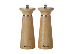 Oslo Salt & Pepper Mill Set 16cm Natural Gift Boxed