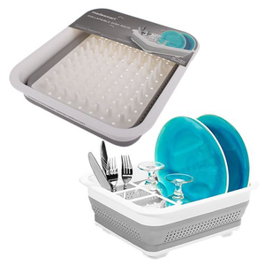 Madesmart Small Collapsible Dish Rack - 37.2cm x 32.1cm x 7cm