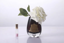 Load image into Gallery viewer, Côte Noire Tear Drop Tea Rose - Ivory White - Dark Glass

