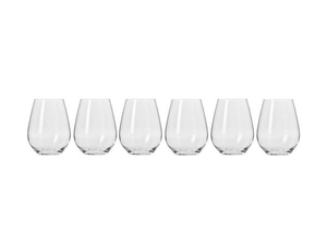 Krosno Harmony Stemless White Wine Glass 400ml 6pc