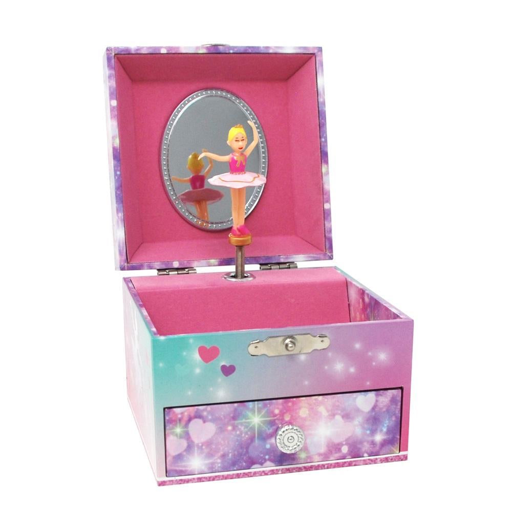 Pink Poppy - Moonlight Ballet Small Music Box