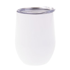 Oasis Stainless Steel Double Wall Insulated Wine Tumbler 330ml - White