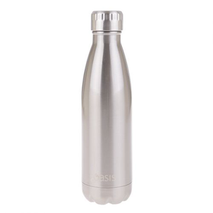 Oasis Double Wall Insulated Drink Bottle - Silver