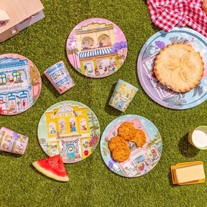 La La Land Neighbours Melamine Plates (Set of 4)