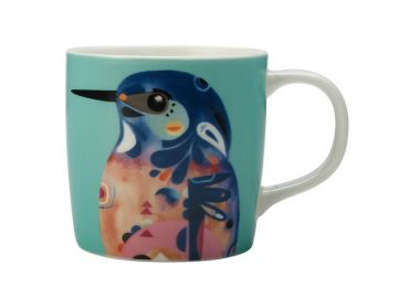 Pete Cromer Mug 375ml - Azure Kingfisher