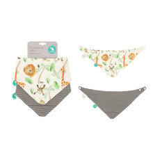 Load image into Gallery viewer, All4Ella - Bandana Bibs 2pk - Reversible - Jungle
