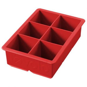 Tivolo Silicon King Cube Ice Tray - Apple Red