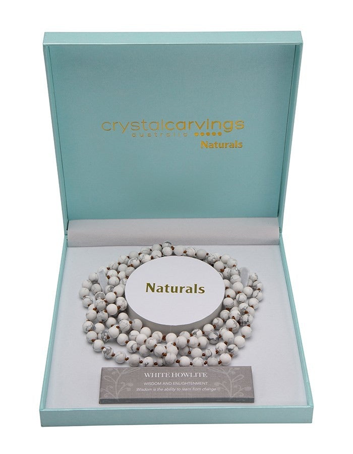 Crystal Carvings Australia Naturals - White Howlite Naturals Necklace