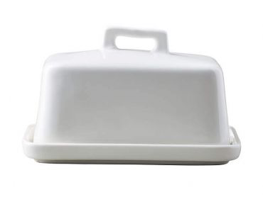 Epicurious Butter Dish White Gift Boxed