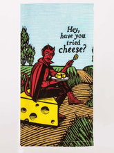 Load image into Gallery viewer, Blue Q Dish Towel - Hey, Have You Tried Cheese?

