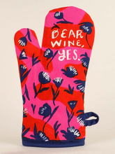 Load image into Gallery viewer, Blue Q Oven Mitt - Dear Wine, Yes.
