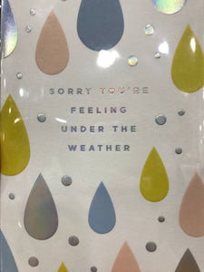 Sorry you’re feeling under the weather card