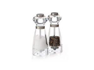 Dynasty Acrylic Salt & Pepper Mill Set 16cm