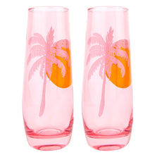 Load image into Gallery viewer, Sunnylife Desert Palms Stemless Champagne Flutes
