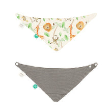 Load image into Gallery viewer, All4Ella - Bandana Bibs 2pk - Reversible - Jungle
