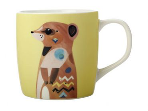 Pete Cromer Wildlife Mug 375ml Gift Boxed - Meerkat