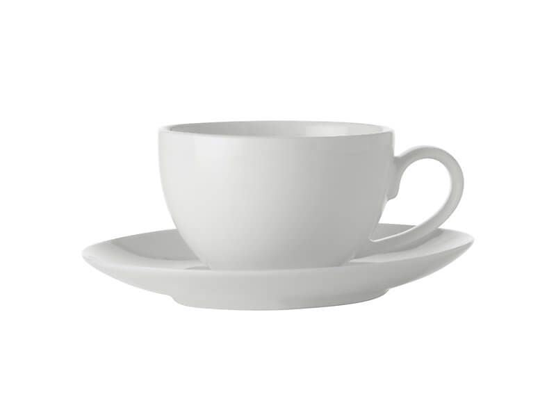 Maxwell & Williams White Basics Coup Demi Cup & Saucer 100ml