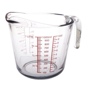 Kitchen Classics Glass Measure Jug (4 Cup, 1L)