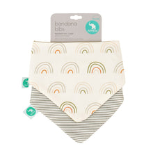 Load image into Gallery viewer, All4Ella - Bandana Bibs 2 Pk - Reversible - Earth Rainbow
