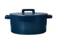 Load image into Gallery viewer, Epicurious Round Casserole 2.6L Teal Gift Boxed

