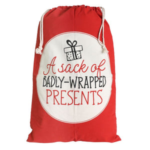 Splosh Santa Sack - Badly Wrapped Presents