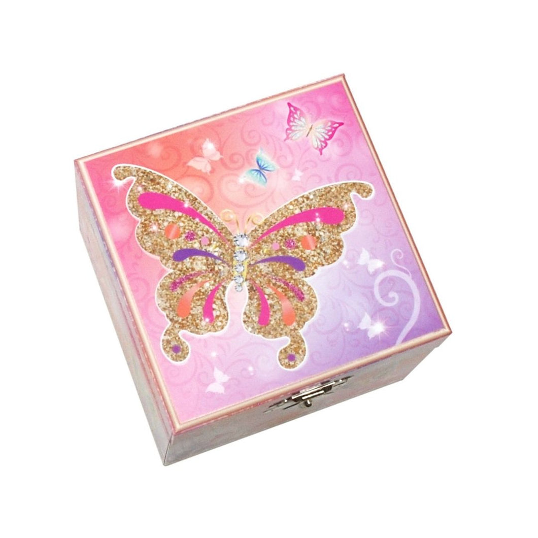 Pink Poppy - Butterfly Skies Music Box