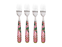 Load image into Gallery viewer, Maxwell &amp; Williams Teas &amp; C&#39;s Silk Road Cherry Red - Cake Fork Set of 4
