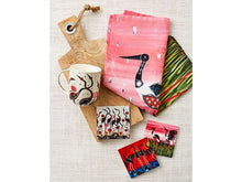 Load image into Gallery viewer, Melanie Hava Jugaig-Bana-Wabu Coaster 10cm - Jabirus Pink
