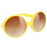 Hippy Yellow Glasses - Brown Lenses